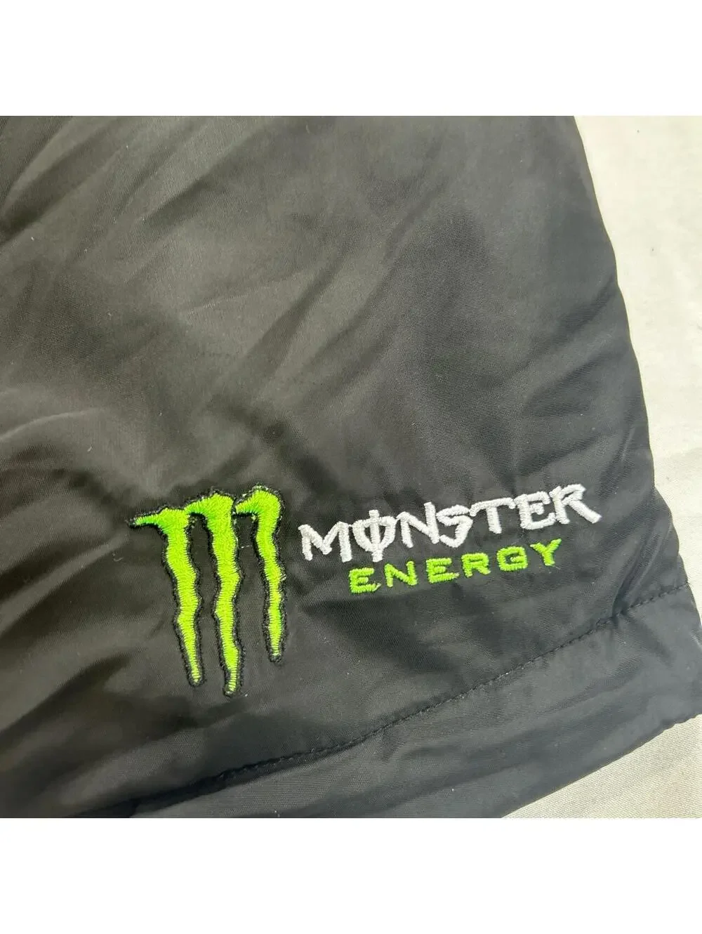 Monster Energy Men's Black and Green Jacket